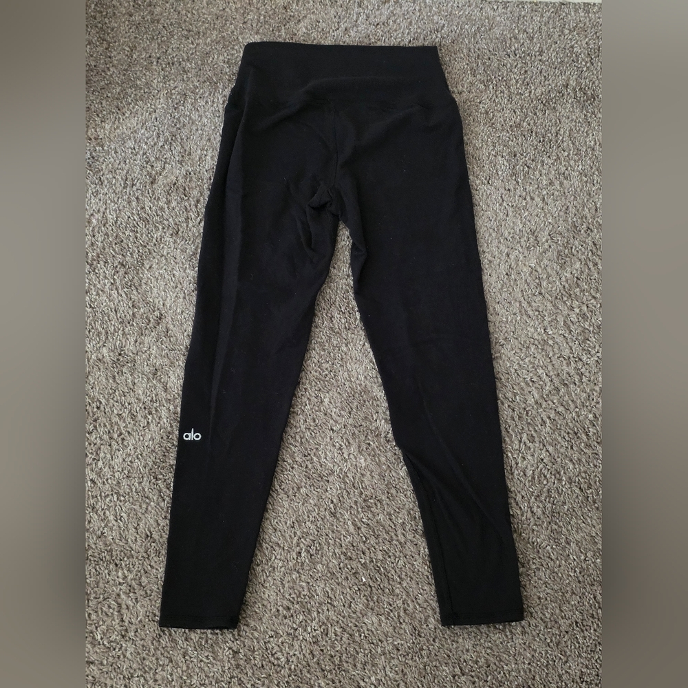 ALO Yoga Women   Black High-Waist Leggings Size Small.